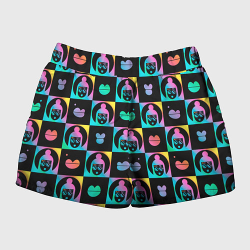 Женские шорты The image of a girl in a square / 3D-принт – фото 2