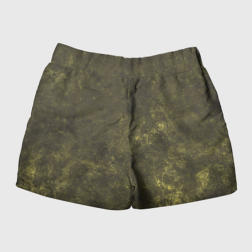 Женские шорты Абстракция - khaki background / 3D-принт – фото 2