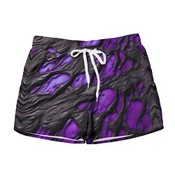 Женские шорты Фиолетовая текучая субстанция
