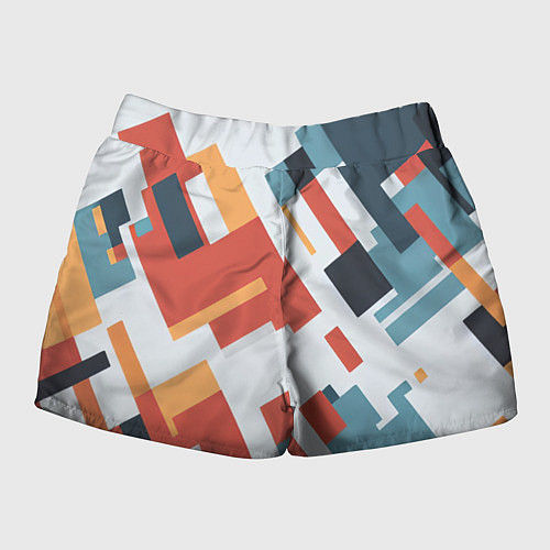 Женские шорты Геометрический узор - нейросеть / 3D-принт – фото 2