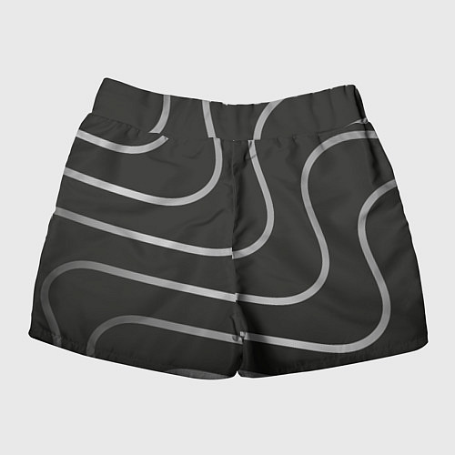 Женские шорты Волнистые линии / 3D-принт – фото 2