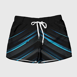 Женские шорты Абстрактная вселенная синего