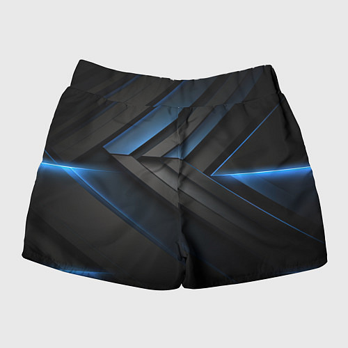 Женские шорты Абстрактная вселенная черного / 3D-принт – фото 2