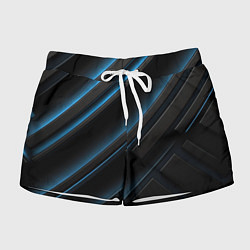 Женские шорты Вихри темноты черного