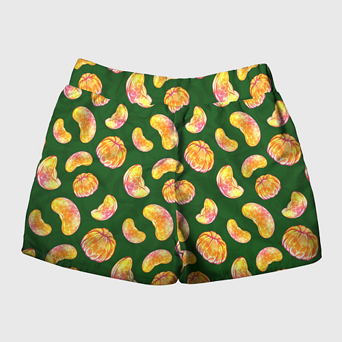 Женские шорты Мандариновые дольки / 3D-принт – фото 2
