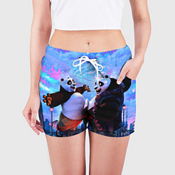 Шорты женские Кунг-фу Панда Friend, цвет: 3D-принт — фото 2