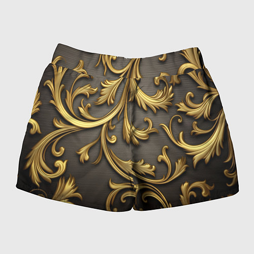 Женские шорты Gold abstract / 3D-принт – фото 2