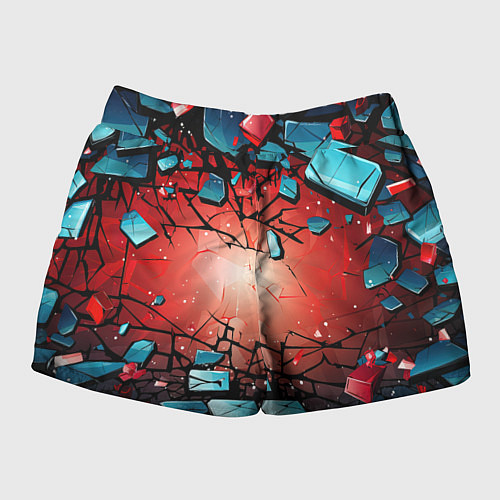 Женские шорты Взрыв камне абстракция / 3D-принт – фото 2