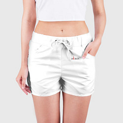 Шорты женские Paris city, цвет: 3D-принт — фото 2