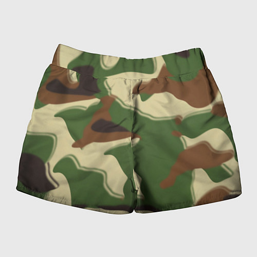 Женские шорты Камуфляжная текстура / 3D-принт – фото 2