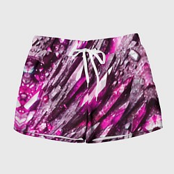 Женские шорты Розовые драгоценные кристаллы