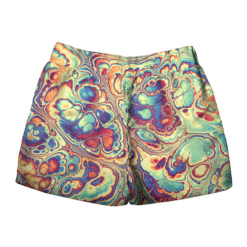 Женские шорты Абстрактный разноцветный паттерн / 3D-принт – фото 2