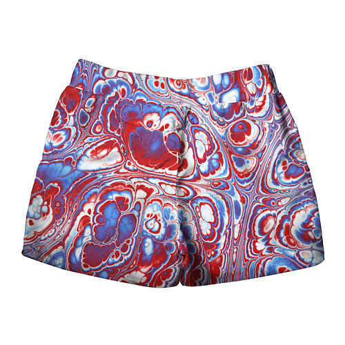 Женские шорты Абстрактный разноцветный паттерн / 3D-принт – фото 2