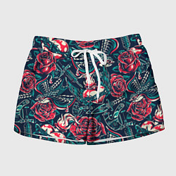 Шорты женские Tattoo machine, цвет: 3D-принт