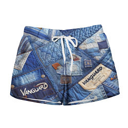 Женские шорты Vanguard jeans patchwork - ai art