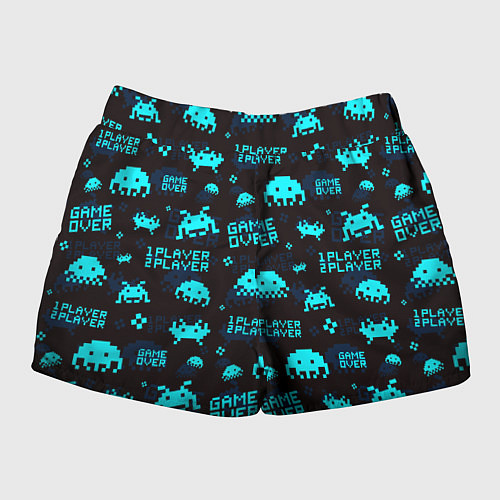 Женские шорты Game over 1 player 2 player / 3D-принт – фото 2