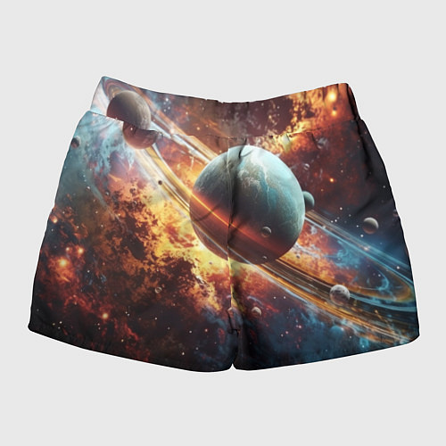 Женские шорты Большая планета / 3D-принт – фото 2