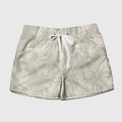 Женские шорты Бежевые пальмы паттерн