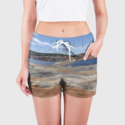 Шорты женские Карьер Уральский марс, цвет: 3D-принт — фото 2