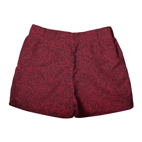 Женские шорты Текстурированный красно-чёрный / 3D-принт – фото 2