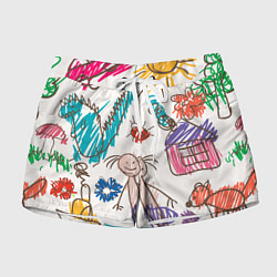 Женские шорты Детский принт