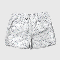 Шорты женские Сперматозоиды разноцветные паттерн, цвет: 3D-принт