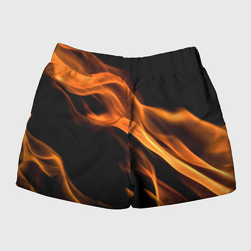 Женские шорты Языки пламени текстура / 3D-принт – фото 2