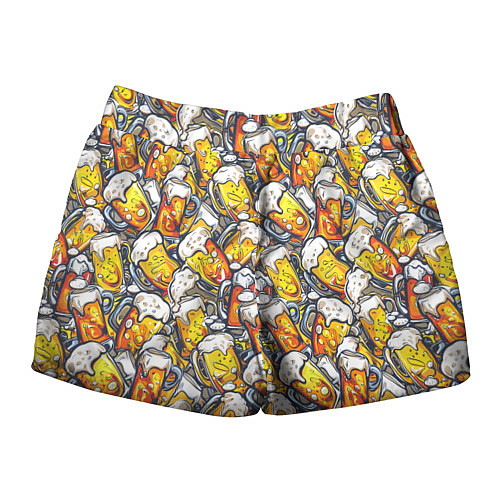 Женские шорты Граффити пиво пенное / 3D-принт – фото 2