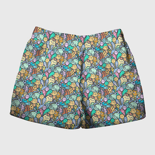 Женские шорты Животные и узоры / 3D-принт – фото 2