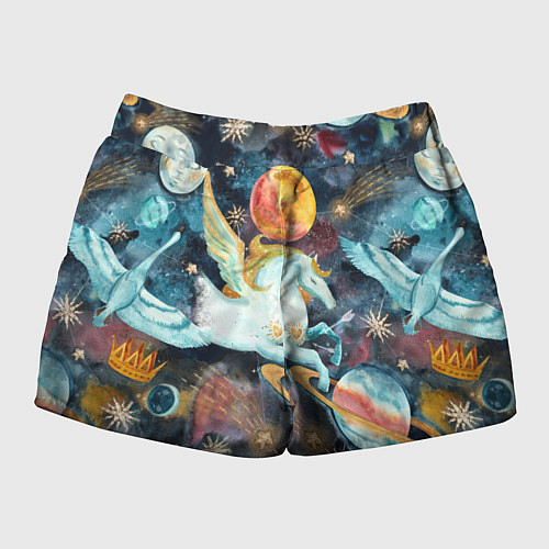 Женские шорты Созвездие пегас / 3D-принт – фото 2