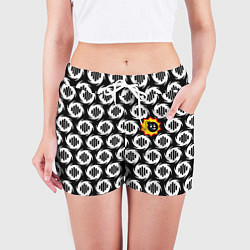 Шорты женские Serious Sam logo pattern, цвет: 3D-принт — фото 2