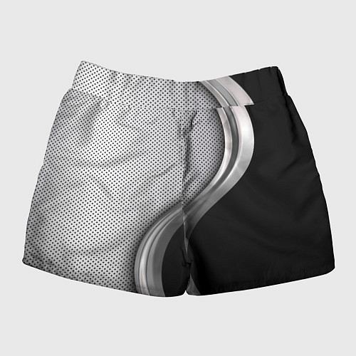 Женские шорты Tesla carbon metal / 3D-принт – фото 2