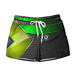 Женские шорты Skoda metal auto