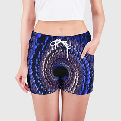 Шорты женские Оптический стиль узор, цвет: 3D-принт — фото 2
