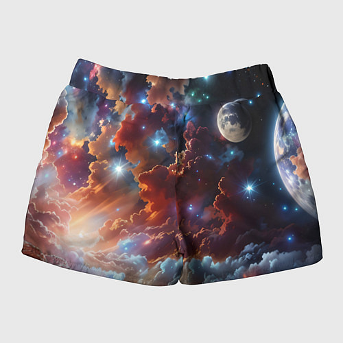 Женские шорты Космические звезды / 3D-принт – фото 2