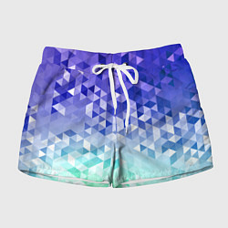Шорты женские Градиентная геометрия, цвет: 3D-принт