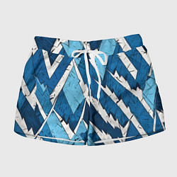 Шорты женские Геометрический камуфляж, цвет: 3D-принт