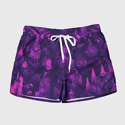 Женские шорты Неоновый городок