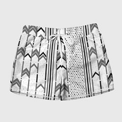 Женские шорты Закулисье чёрно-белое