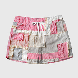 Женские шорты Розовый пэчворк