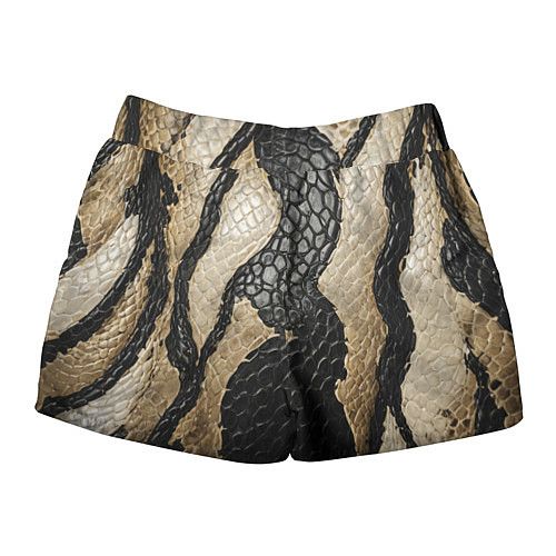 Женские шорты В коже рептилии / 3D-принт – фото 2