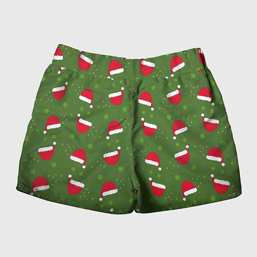 Женские шорты Шапка Санты / 3D-принт – фото 2