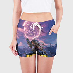 Шорты женские Borderlands вооружение, цвет: 3D-принт — фото 2