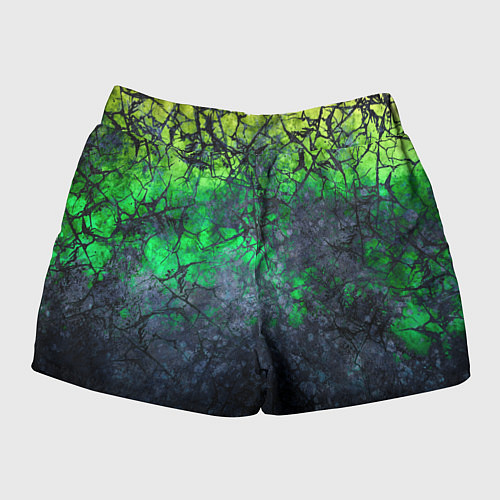 Женские шорты Абстракция - acid web / 3D-принт – фото 2
