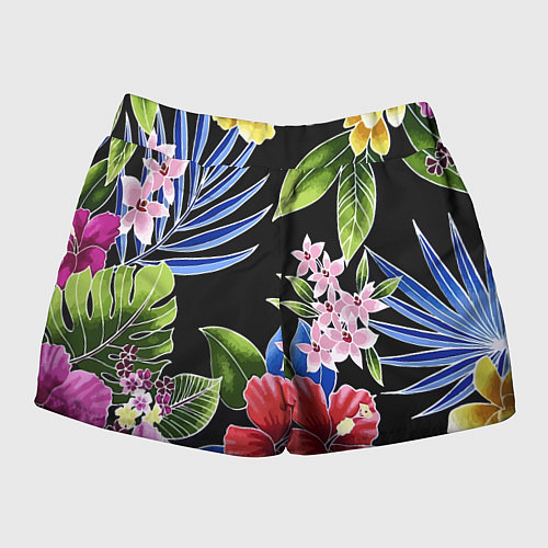 Женские шорты Tropical flowers - aloha / 3D-принт – фото 2
