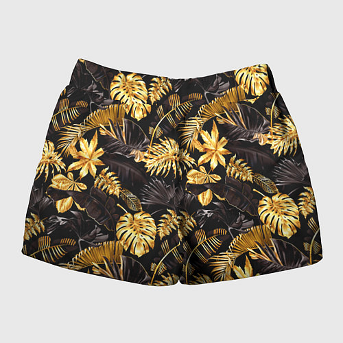 Женские шорты Золотые тропики / 3D-принт – фото 2