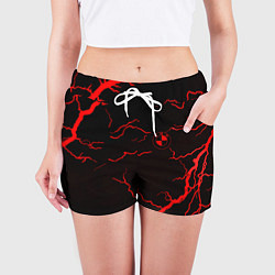 Шорты женские BMW storm red color, цвет: 3D-принт — фото 2