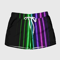 Шорты женские Neon lines, цвет: 3D-принт