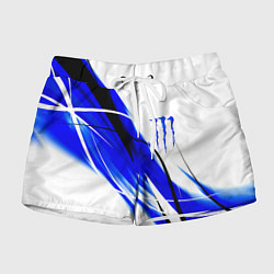 Женские шорты Monster energy линии абстракции