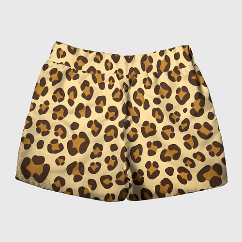 Женские шорты Паттерн с пятнами леопарда / 3D-принт – фото 2